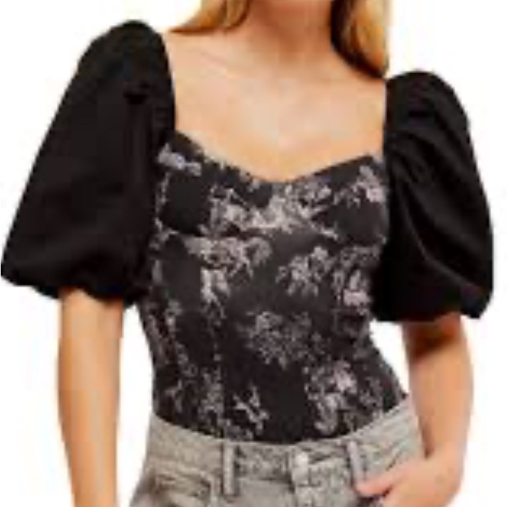 Free People Bodysuit Prairie Rose